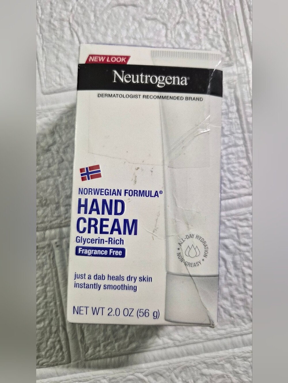 2.0 oz package of Neutrogena Norwegian Formula Hand Cream Fragrance-Free